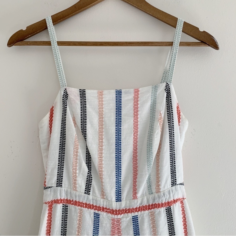 Red Carter Everly Cropped Ruffle Jumpsuit Small Anthropologie - Picture 3 of 10